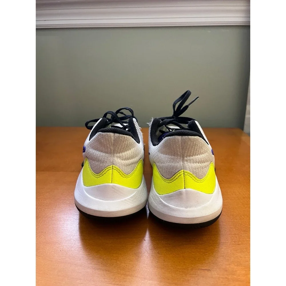Nike Precision 5 Basketball Shoes Athletic White Neon Men Size 10